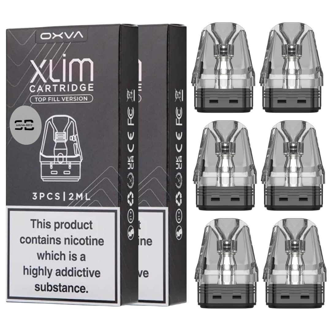 Oxva Xlim V3 Pods [0.8 | 2 x 3 Packs] - 6 Pack - Available in 0.4,0.6,0.8,1.2? - Compatible with Oxva Xlim Series EXCEPT Xlim C Kit - No Nicotine
