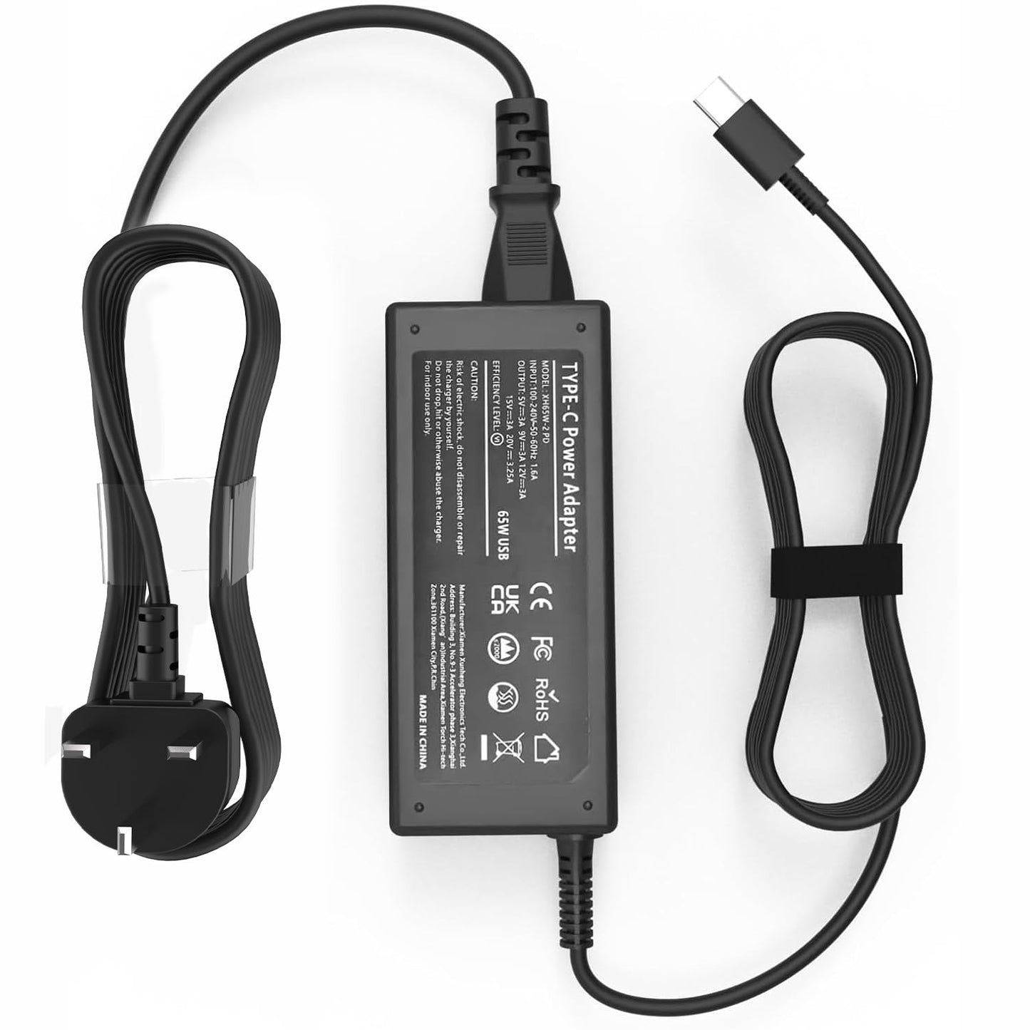 Riabwwox 65W USB C Laptop Charger Compatible with Lenovo ThinkPad T14 T15 T16 T480 T480s T490 T490s T570 T580 T590 X280 X380 X390 E14 E480 E580