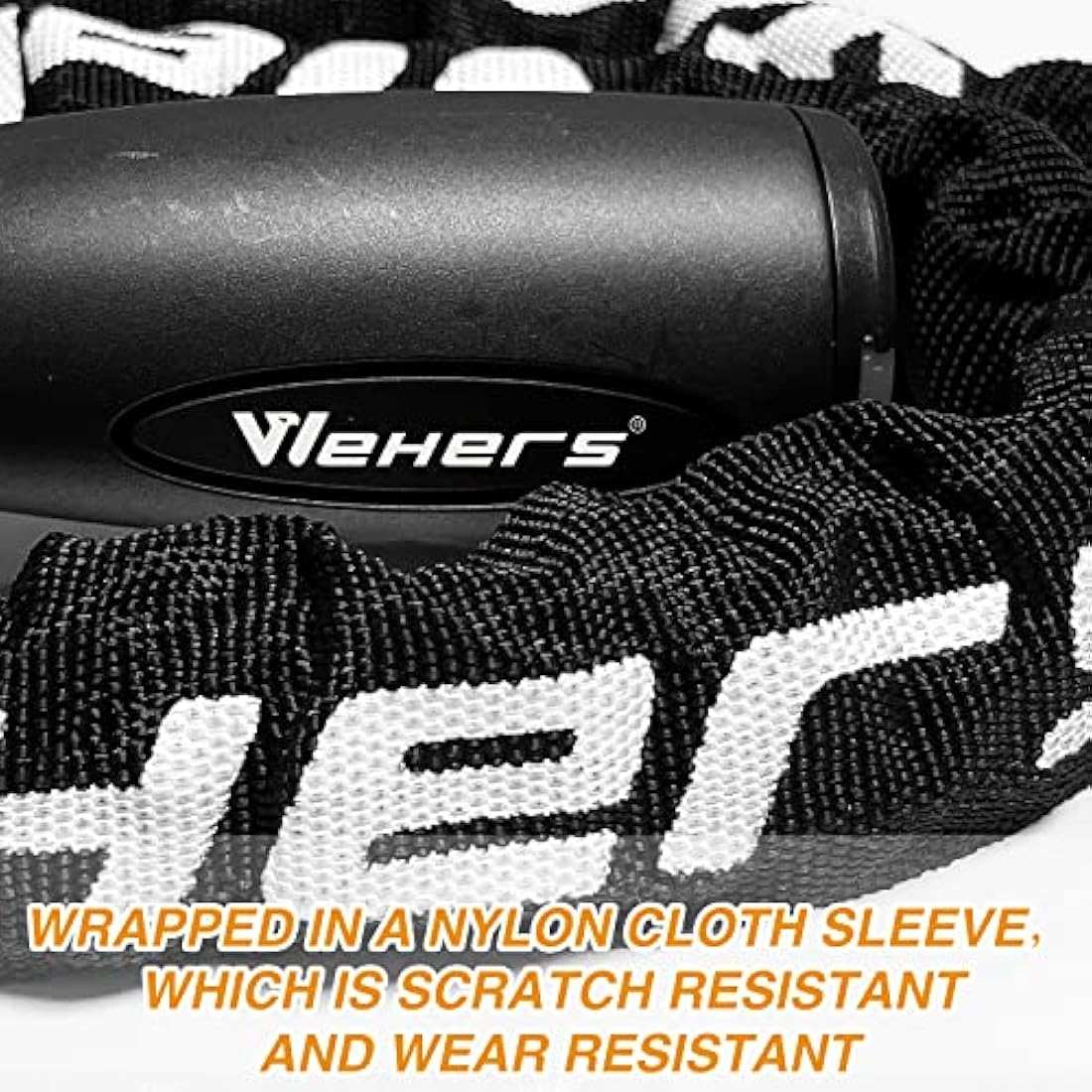 Bike Lock, Bicycle Lock Thick Heavy Duty Anti-Theft Bike Chain Lock High Security Cycling Lock with 2 Keys Suitable for Scooters, Mountain Bikes, Motorbikes, Door, Gate, Fence