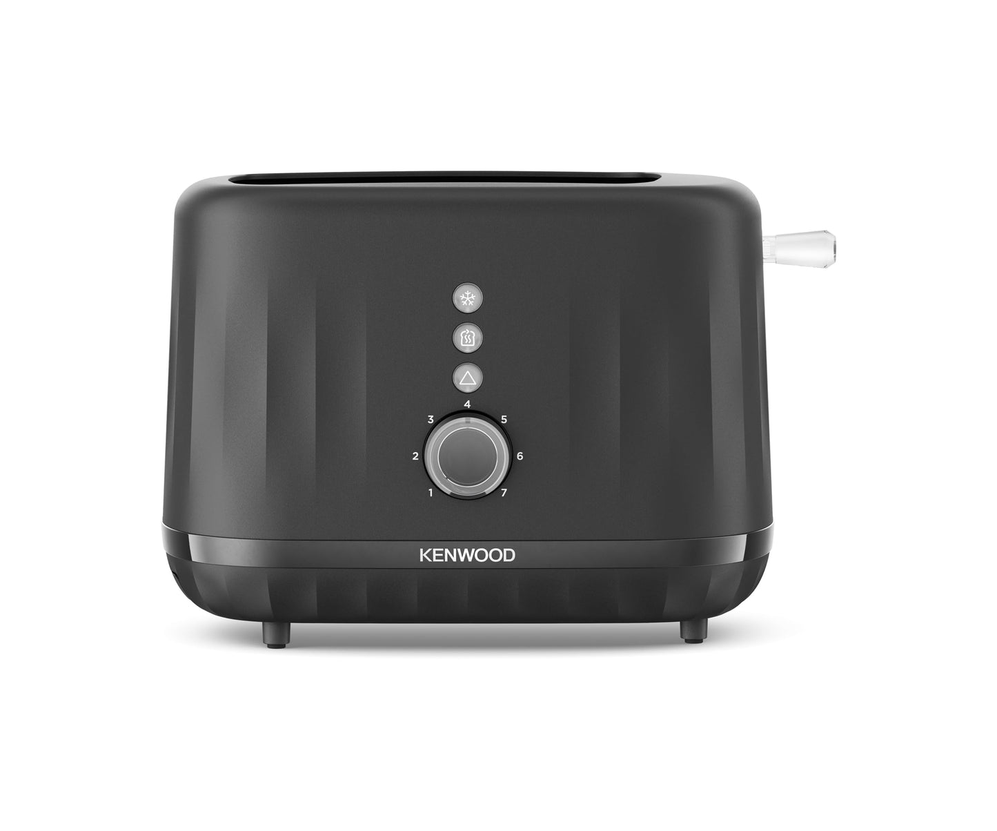 Kenwood Ripple Toaster TCP06.000BK, 2 Slot Toaster with 7 Browning Settings, Reheat, Defrost and Cancel Functions, Pull Crumb Tray, Cord Storage,
