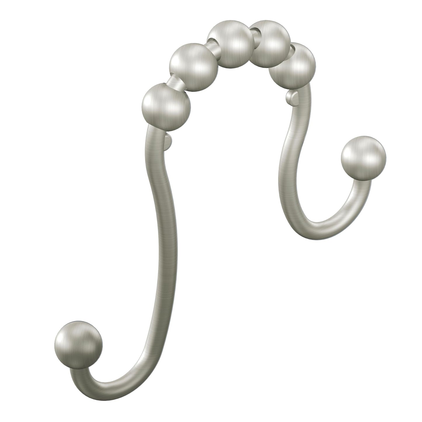 Moen SR2201BN Shower Curtain Ring, Brushed Nickel, Pack of 12