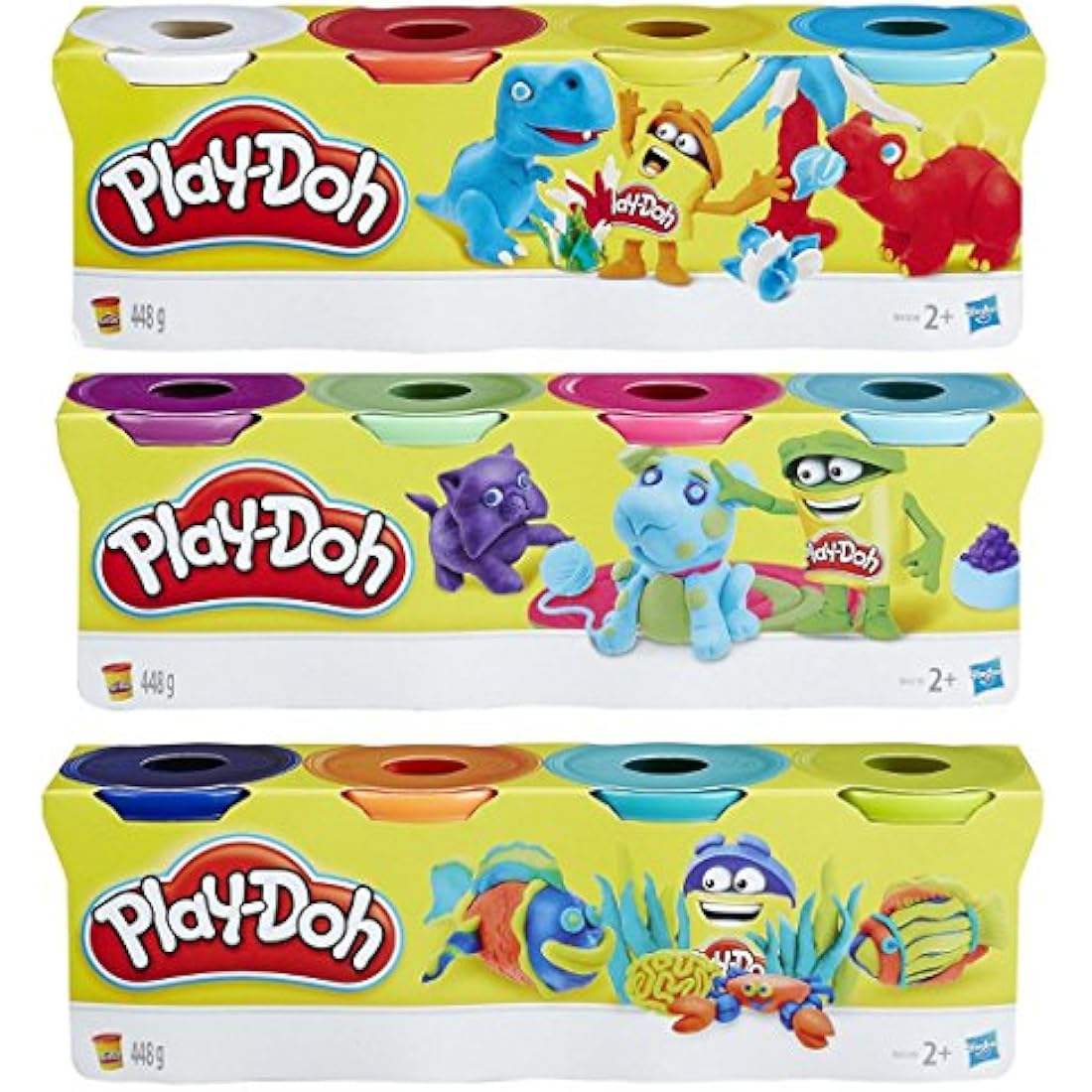 Play-Doh Colour Classic Tubs 3 X 4 Pack - 12