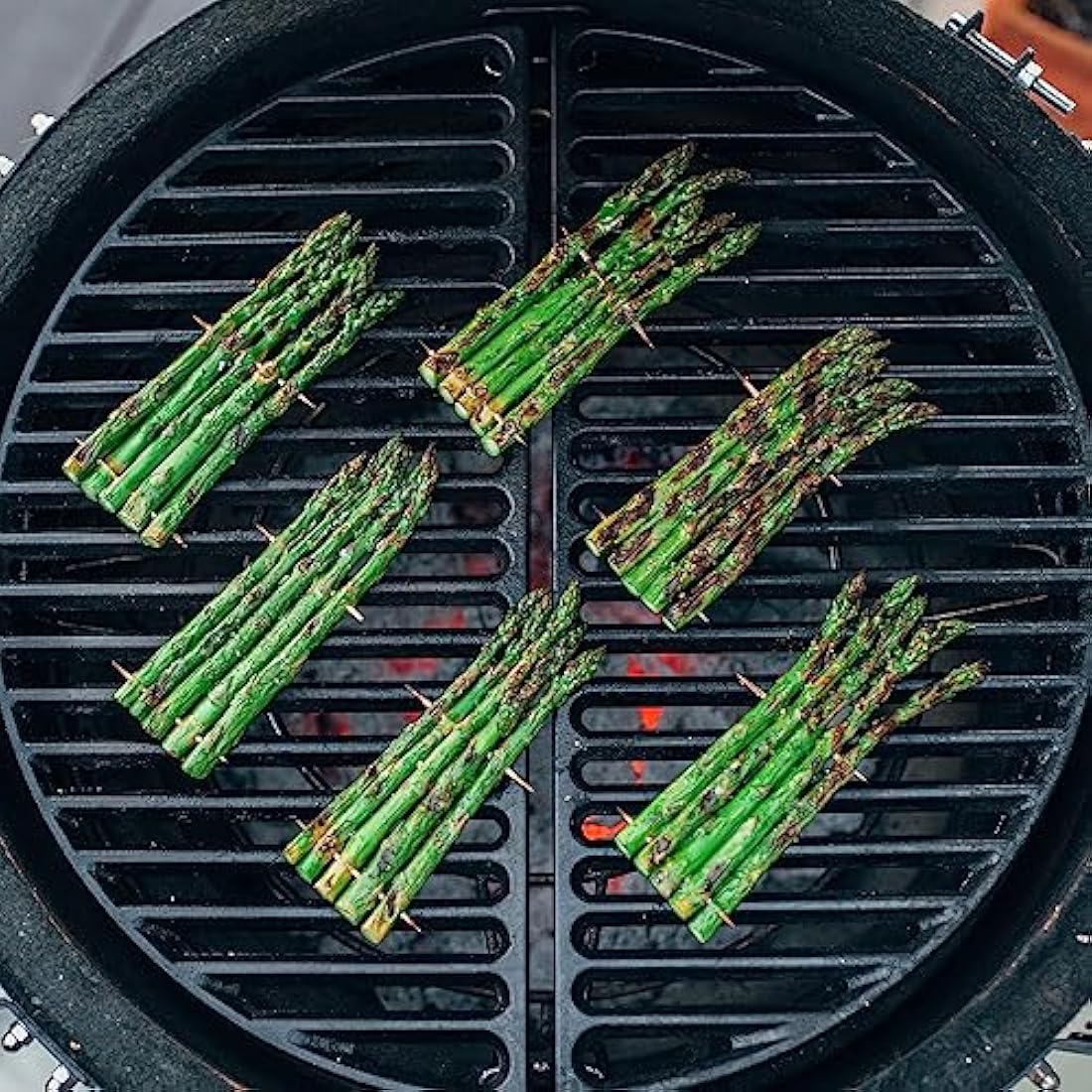 Kamado Joe KJ-HCICG Half Moon Cast Iron Grate Classic Joe, 45.7x22.8x1.2 cm,Black