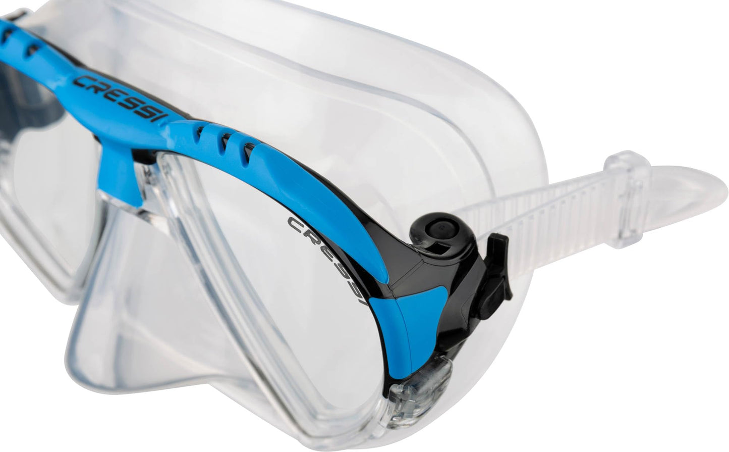 Cressi Adult Matrix Snorkelling Mask - Clear/Blue
