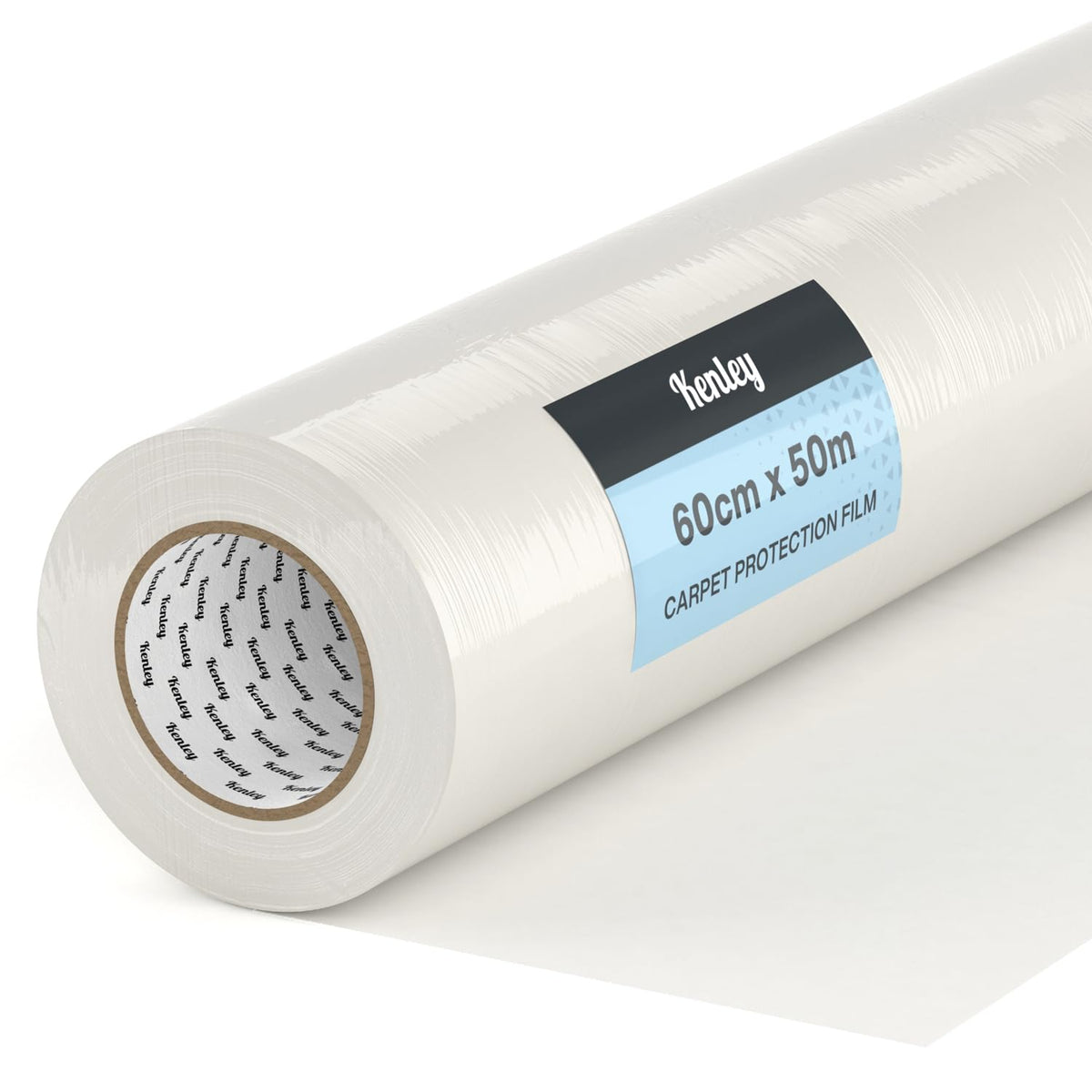 Carpet Protector Roll - Self Adhesive Carpet Protection Film - 50m x 60cm Sticky Clear Plastic Carpet Stair Hard Floor Cover - Heavy Duty Puncture