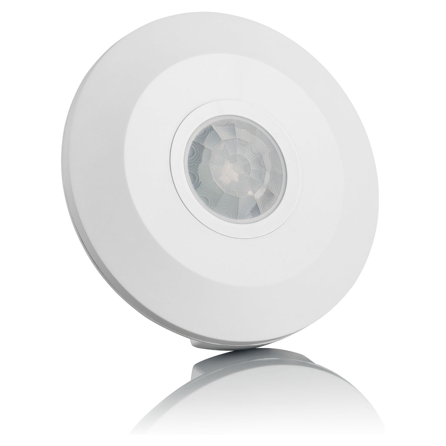 SEBSON Infrared Motion Sensor, Ceiling Surface Mounted Indoor, PIR Sensor, LED Suitable, Programmable, Range 6m / 360?, max. 2000/1000W, IP20, 3-Wire,