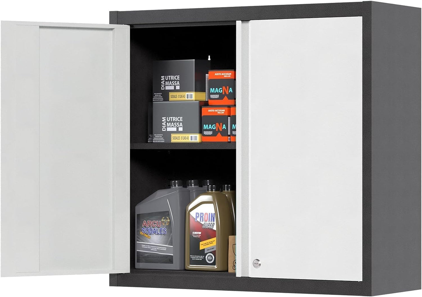 SUPEER Wall Cabinets for Garage,Metal Wall Cabinet