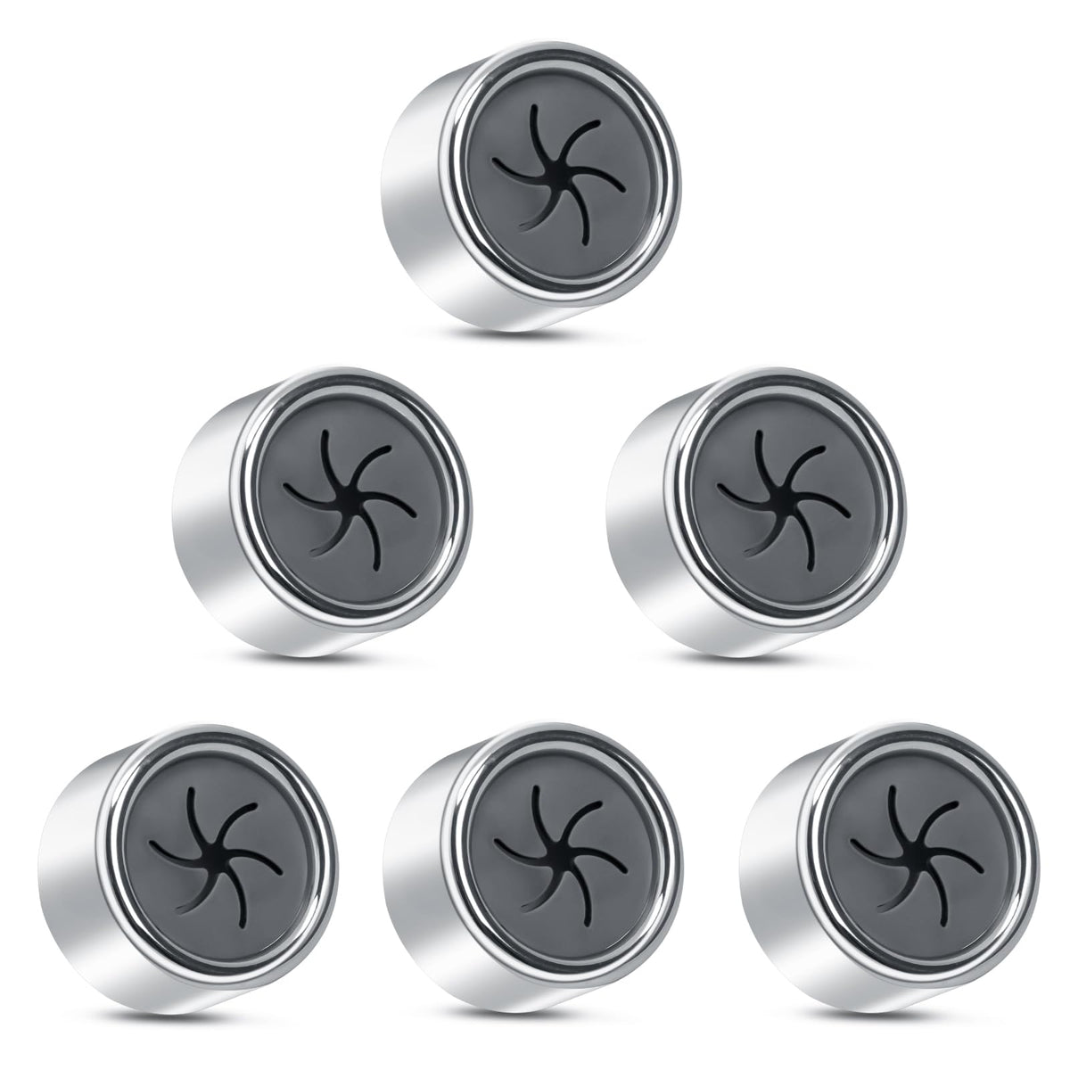 Alyvisun 6Pcs Self-Adhesive Tea Towel Holders, Round Bathroom Tea Towel Hooks Stick on Wall, Push in Suction Kitchen Holders for