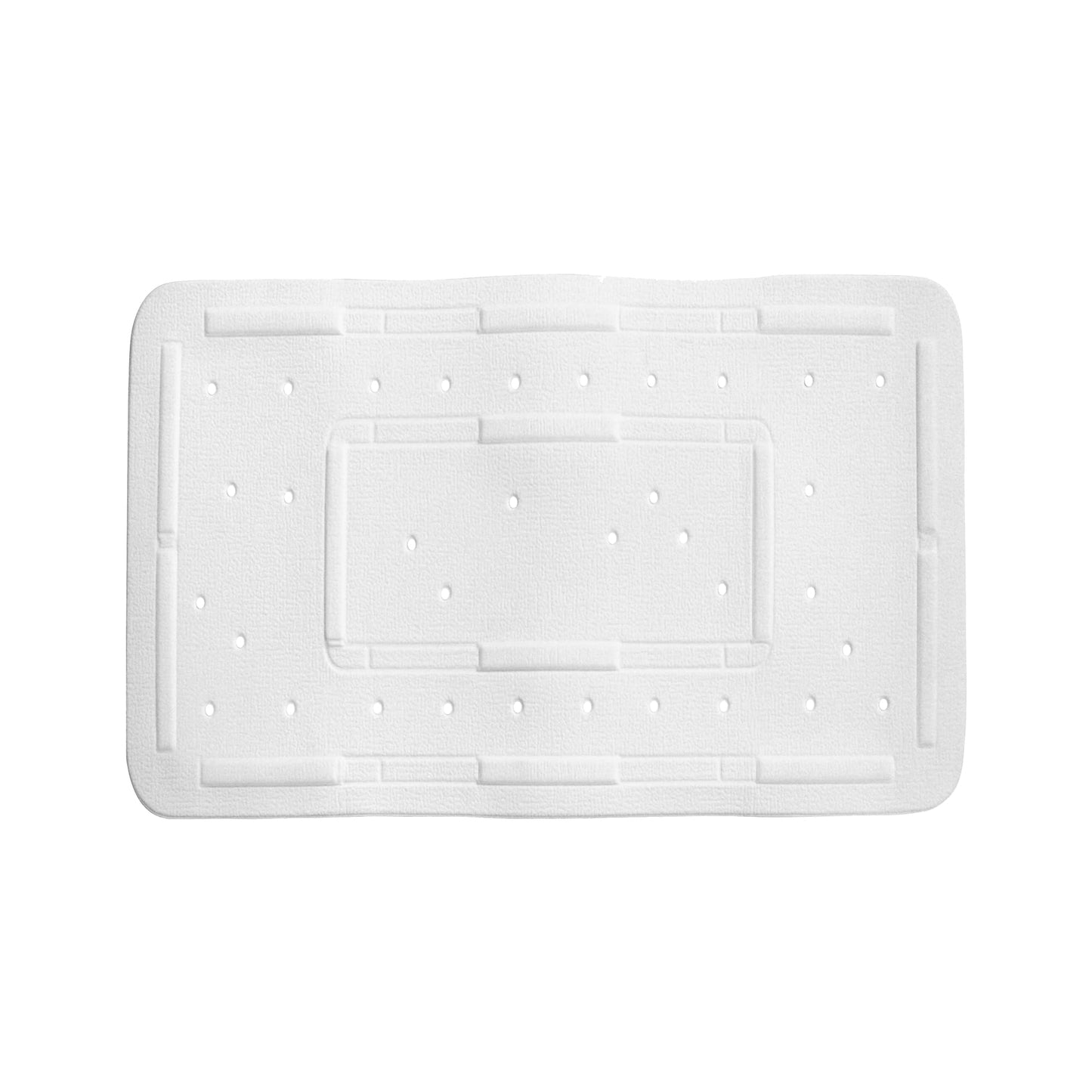 Blue Canyon Nonslip Cushioned Softee Cushion Walk-in Shower Mats, Quick Dry Bathmat for Shower with Drain Holes, Mould Resistant Bathroom Accessory,