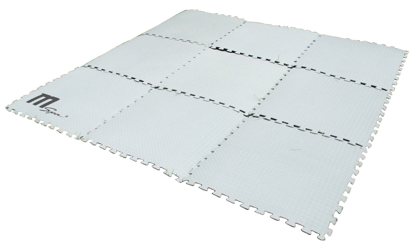 MSpa Inflatable Hot Tub Heat Retaining Foam Mat Accessories 9 Pcs Set
