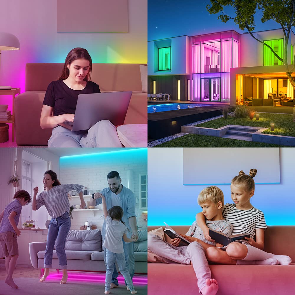 BTF-LIGHTING WS2812B 16.4ft 5m 60LEDs/Pixels/m Individually Addressable 5050SMD LED Strip Black PCB Full Color Flexible LED Pixel Strip Dream Color