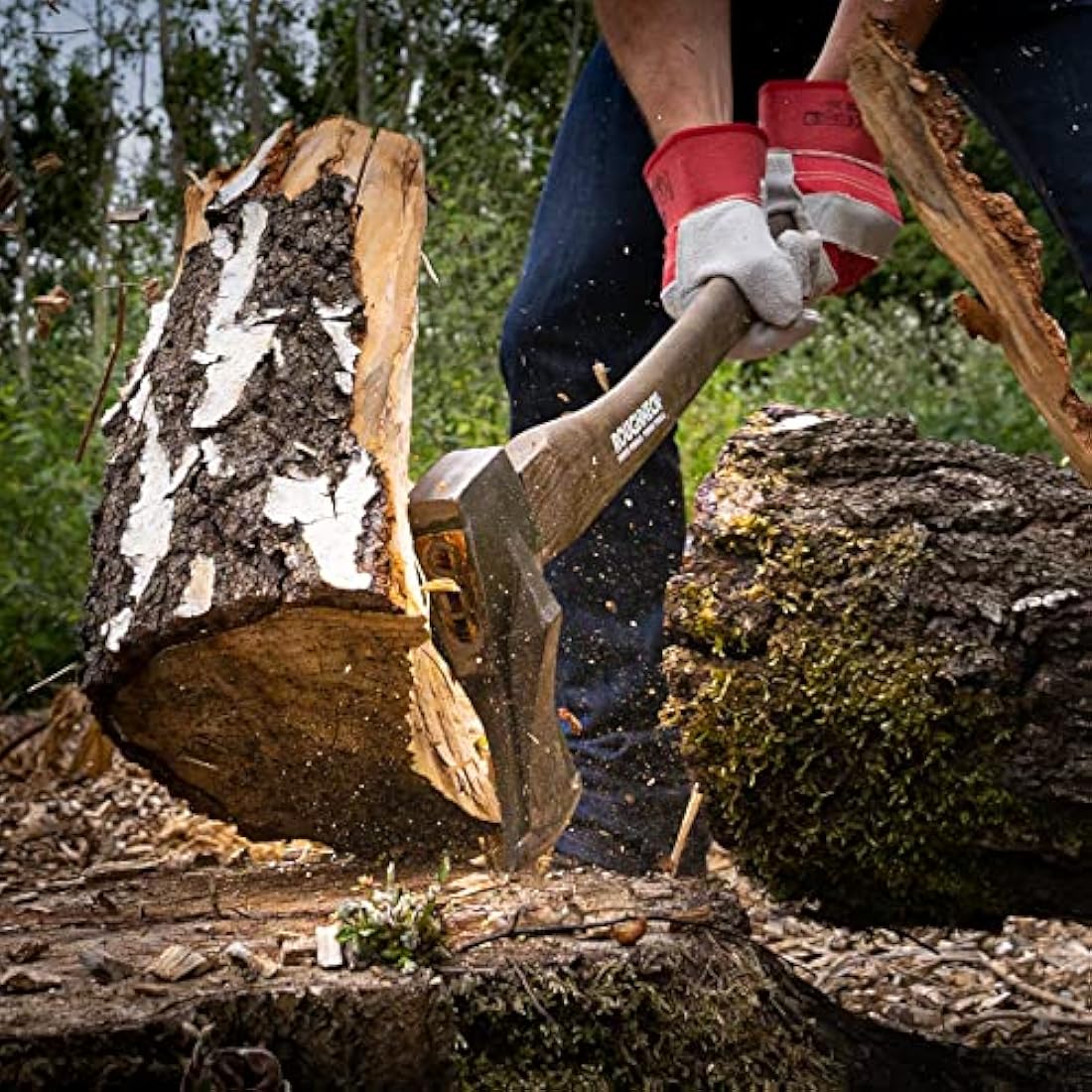 Roughneck ROU65678 Traditional Hickory Handle Log Splitting Maul 2kg (4¼lbs)
