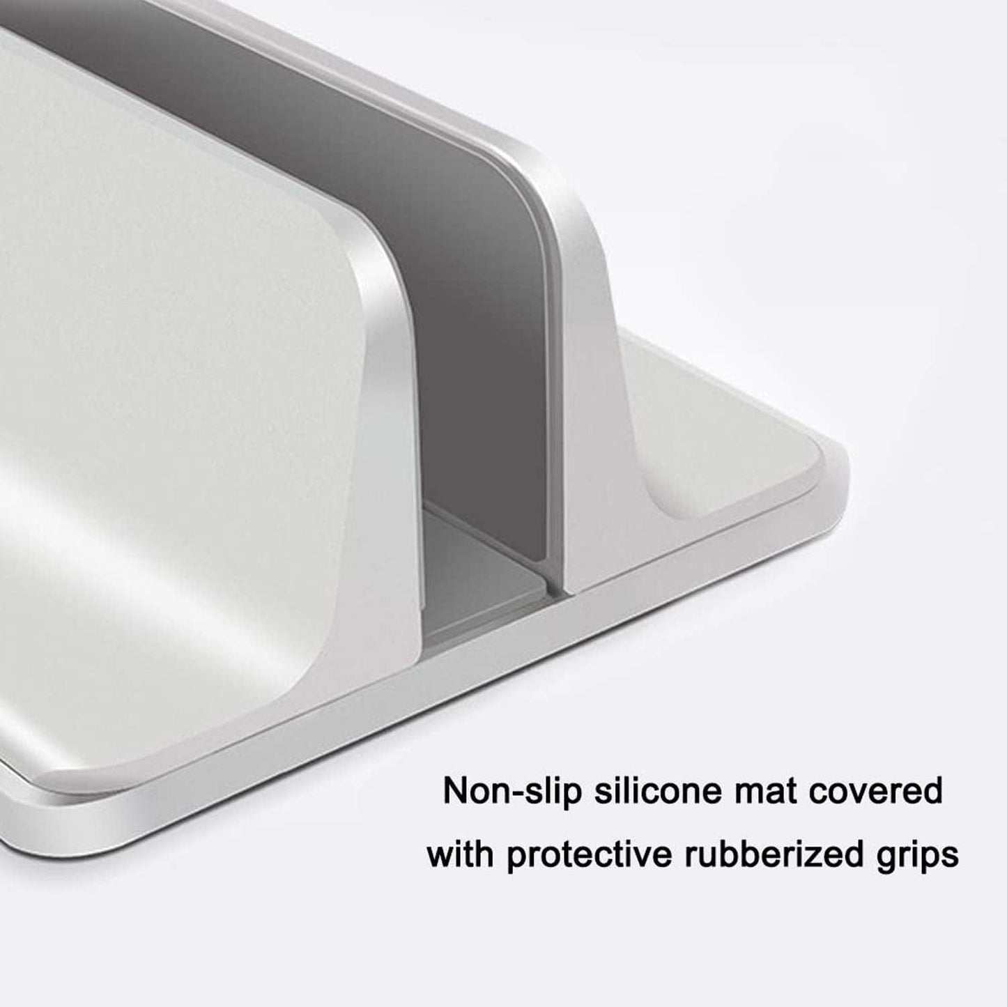 Oranlife Vertical Laptop Stand Holder, Silver