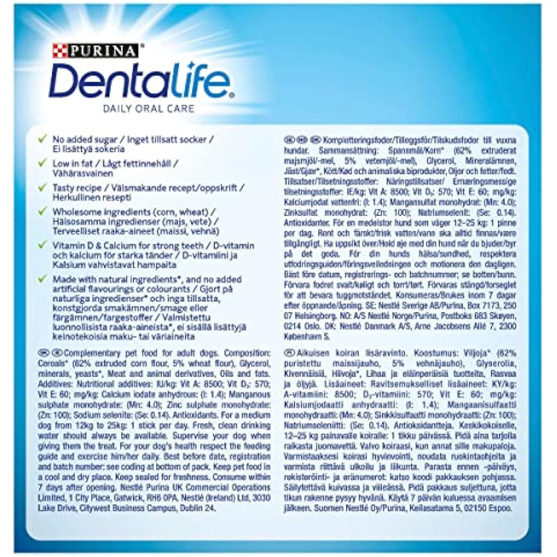 DENTALIFE Medium Dental Chicken Dog Chews 42 Sticks