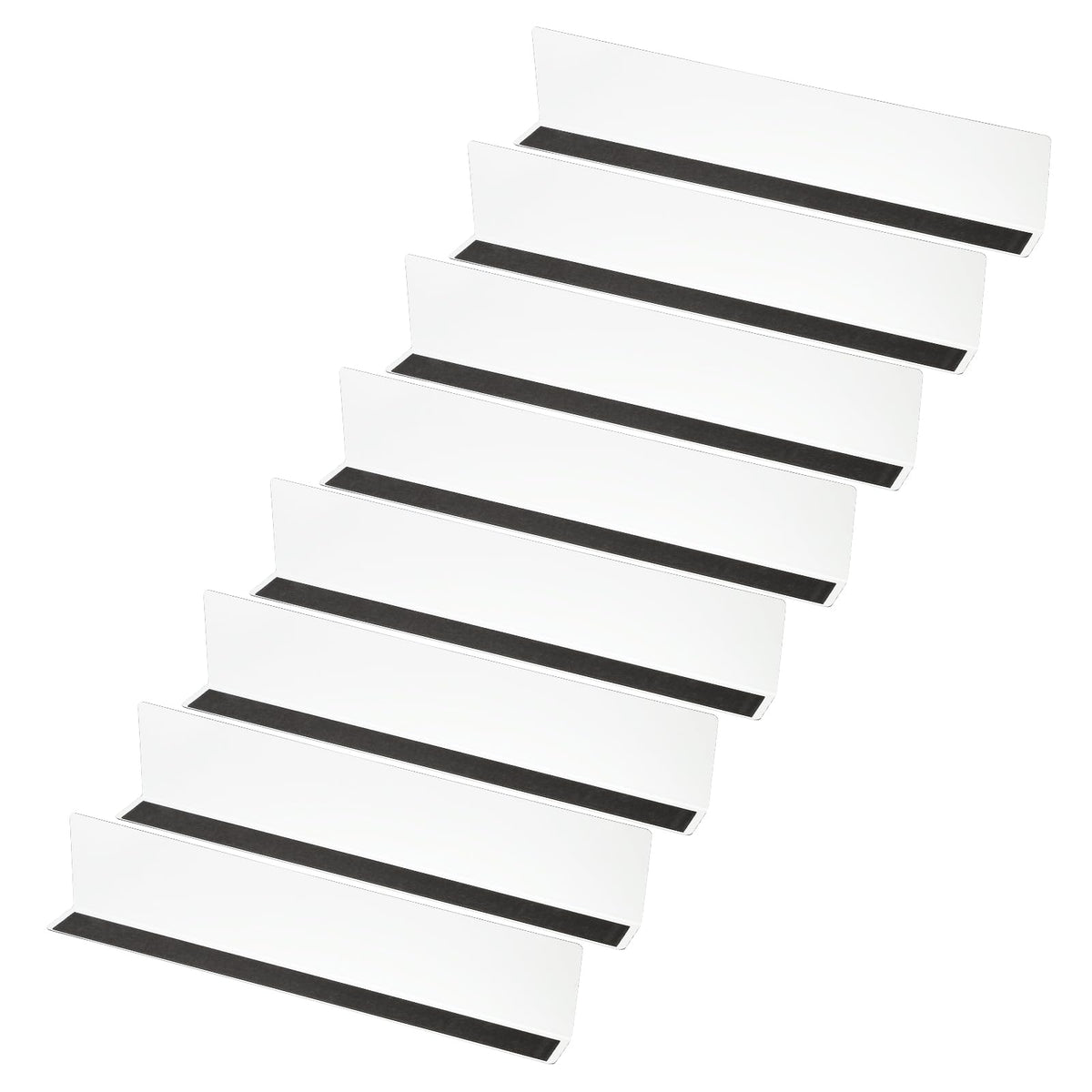 PATIKIL 8 Pack Shelf Dividers for Closet Organization, 15.8x1.6x3.2 Acrylic Magnetic Closets Separator Kitchen Cabinet Shelves Under Bed Blocker for