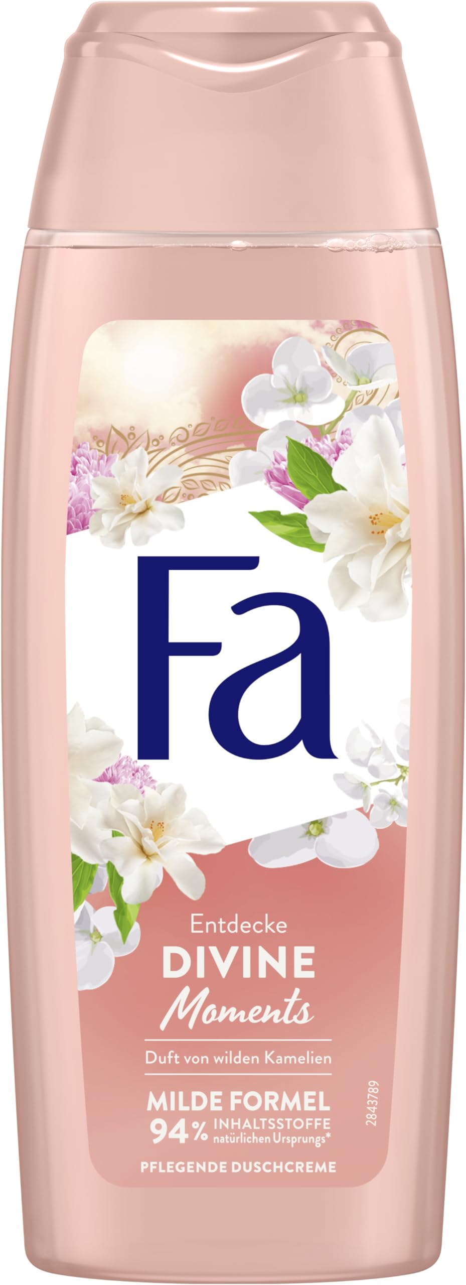 FA Divine Moments Shower Gel (1 x 250 ml) 95% Ingredients of Natural Origin, Send Your Senses on a Wonderful Journey and Enjoy the Velvety Fragrance