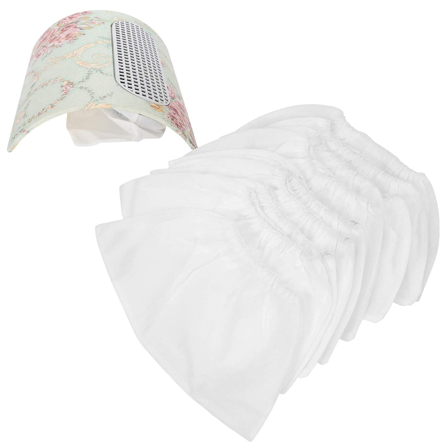 10pcs Nail Dust Collector Bag Nail Dust Suction Collector Bag 3 Fan Nail Vacuum Cleaner Bag Manicure Tool Accessory For Nail Art Dust Suction