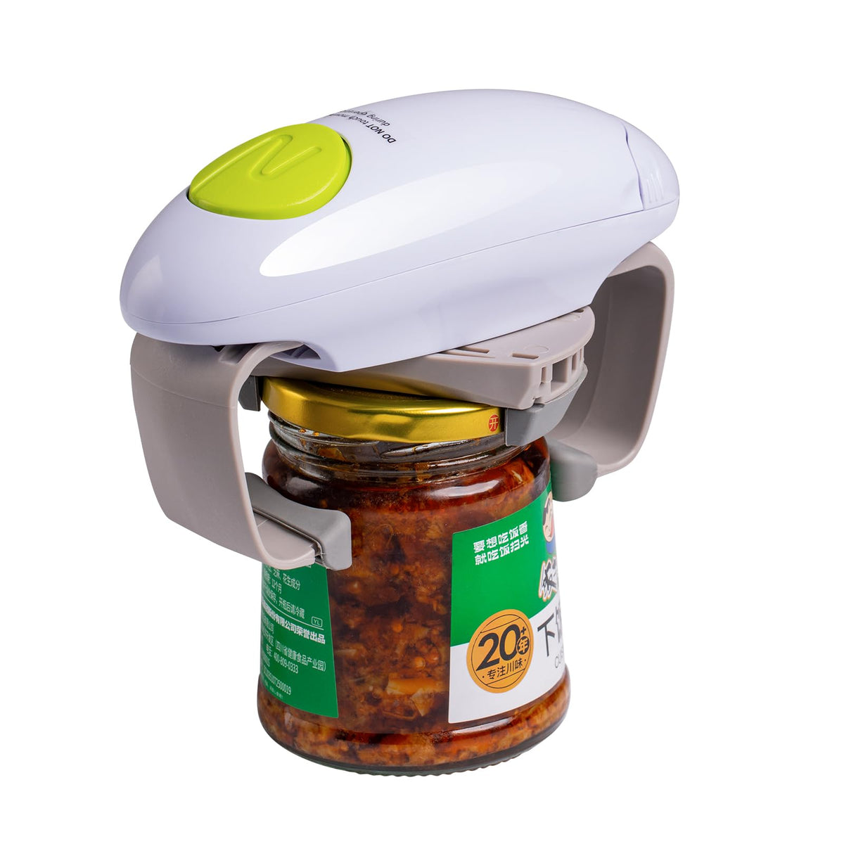 YUET Electric Opener Can Jar Bottle Openers Smooth Edge Portable One Touch Automatic Opening Kitchen Gadget Tool Battery Operated Hands-Free for
