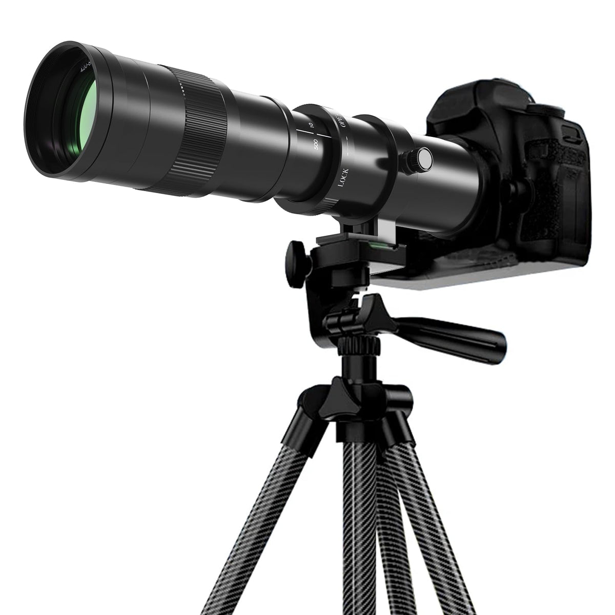 BENOISON 420-800mm Telephoto Lens - F Lens for Nikon DSLR, Manual Focus MF Zoom Lens for Nikon D3500 D850 D7500 D5600 D3400 D500 D7200 D5500 D750 D810