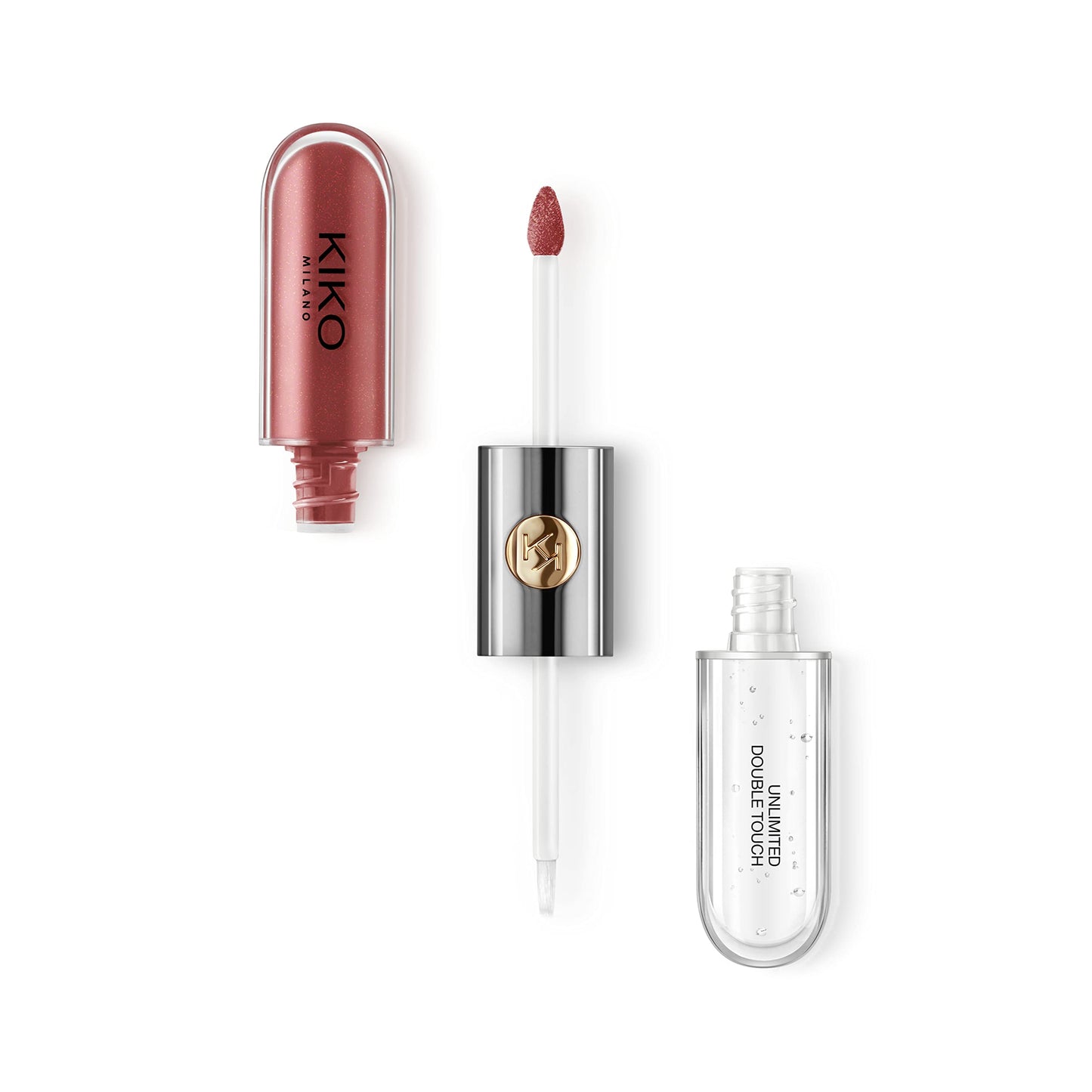 KIKO Milano Unlimited Double Touch 108, Liquid Lipstick With A Bright Finish In A Two-Step Application. Lasts Up To 12 Hours. No-Transfer Base Colour