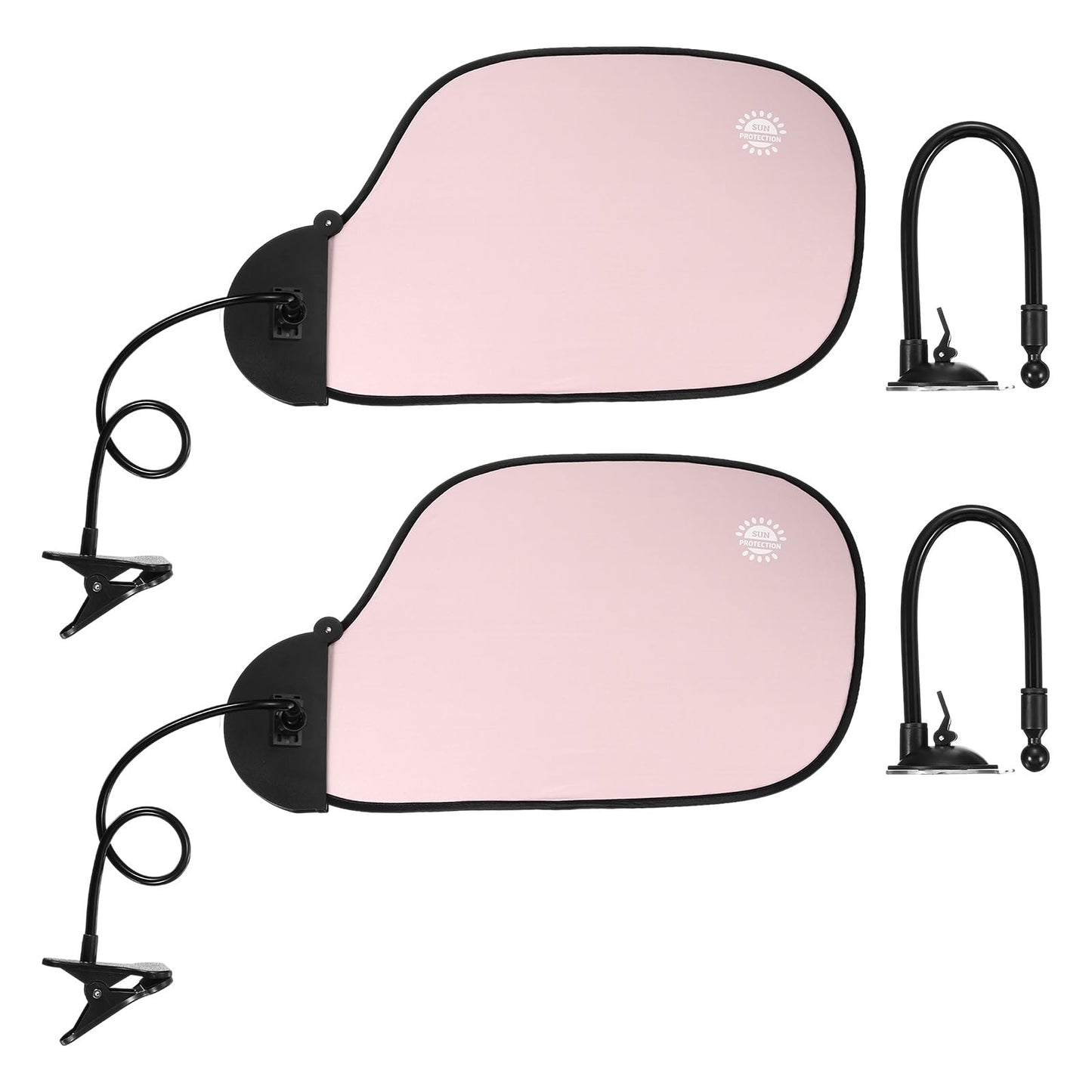 PATIKIL 2Pcs Desk Shade, 22.8" Adjustable Cubicle Shade with Suction Cup and Clip Portable Foldable Cubicle Light Shield for Block Overhead Light