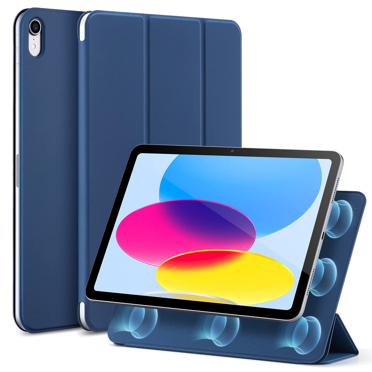 ESR for iPad 10th Generation Case, Rebound Magnetic Case, Convenient Magnetic Attachment, Two-Way Trifold Stand, Lightweight Protection, Auto
