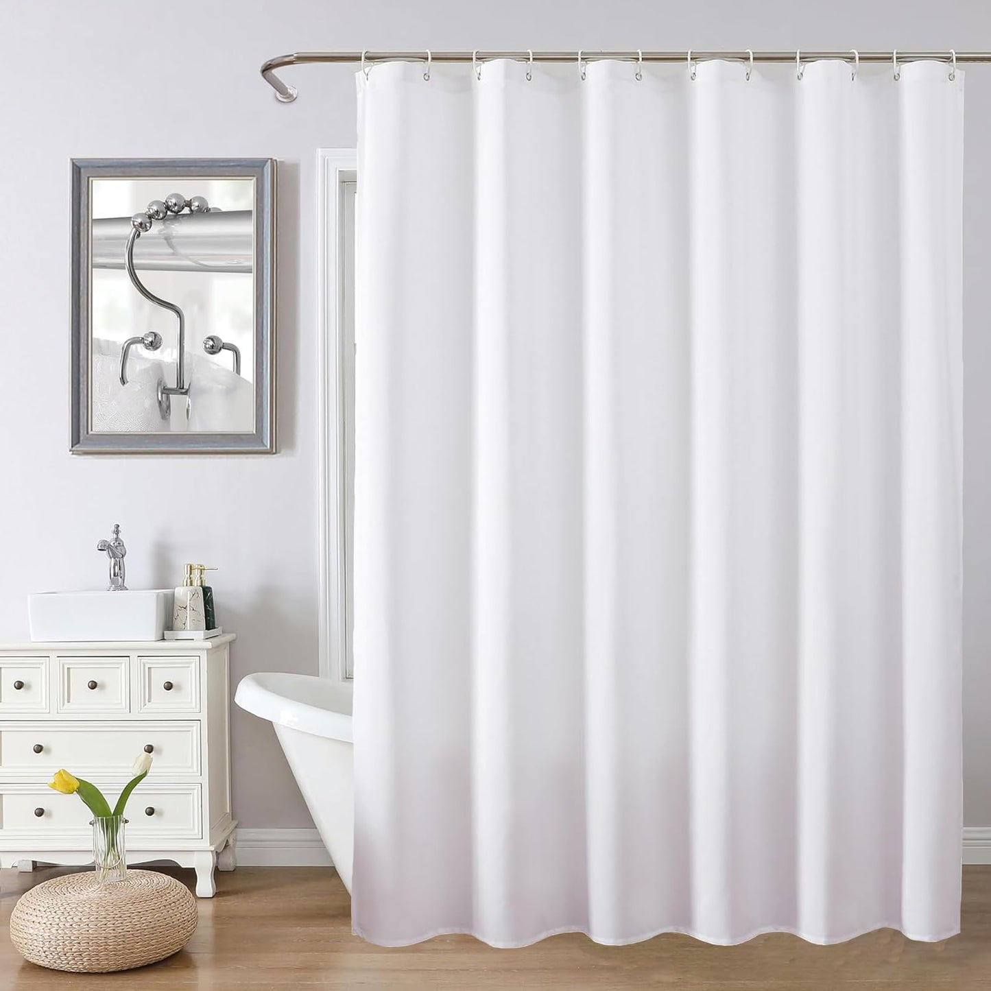 HUIBOHOU Shower Curtain, Mould Proof and Mildew Resistant Washable Bathroom Curtains, Shower Curtain for Bathroom, Bath Curtains with Hooks