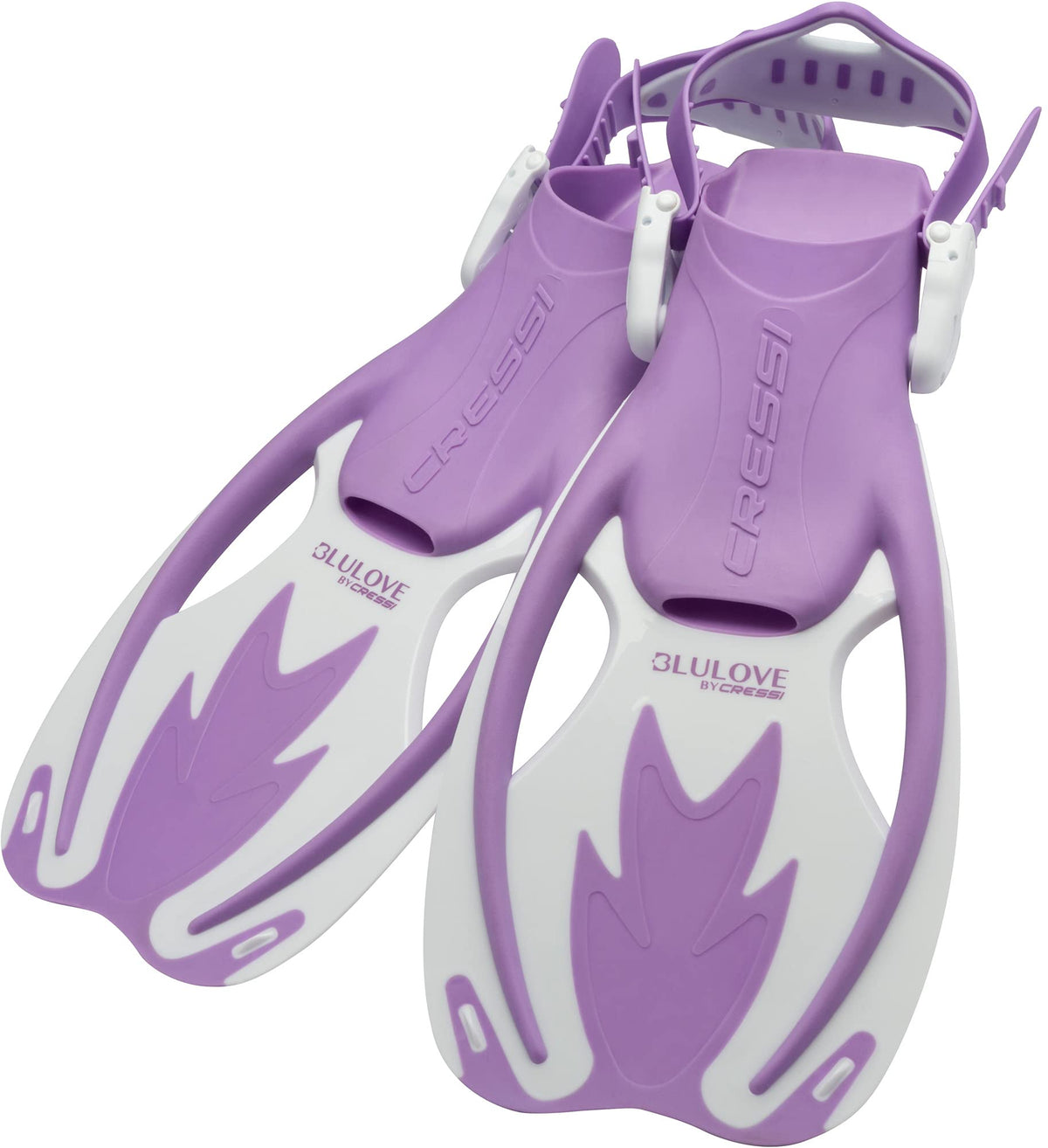 Cressi Unisex-Youth Rocks Pro Dry Children Mask Fins Snorkel Set, Lilac/White, S/M-1/2 Y, SE264131