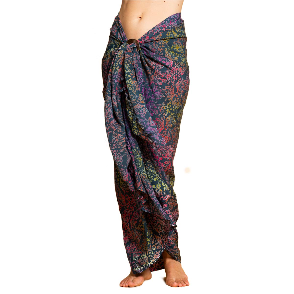 PANASIAM Sarong B024 Colored petrol, L