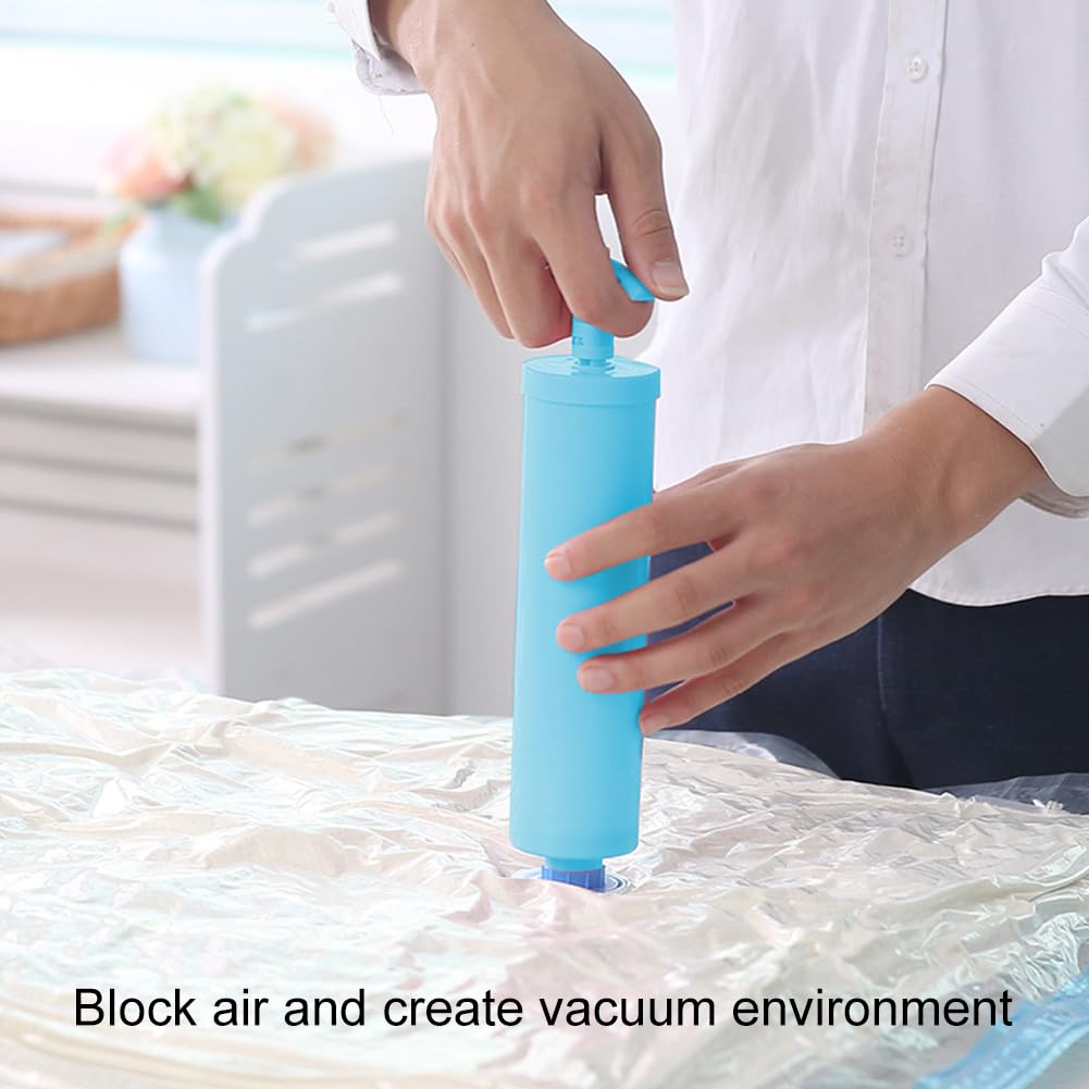 Compression Bags with Pump, Vacuum Storage Bag, 40 x 60 cm Travel Compression Bags, Reusable Vacuum Bags, Small Adhesive Labels