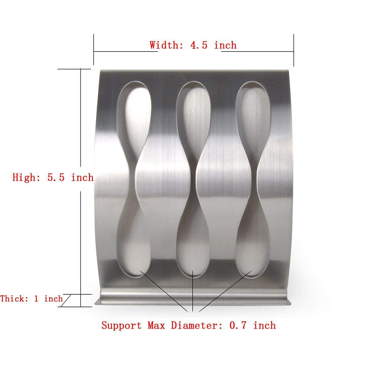 Originalidad Stainless Steel Wall Mount Bathroom Toothbrush Holder, Bathroom Cabinet Organizer Accessories
