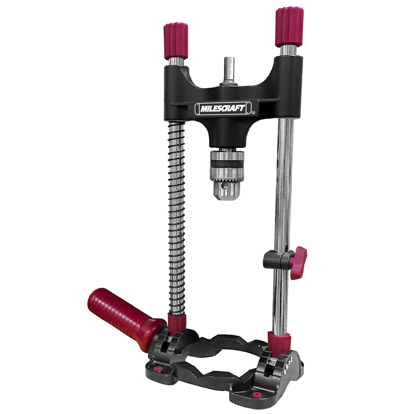 Milescraft 1318 DrillMate Portable Drillling Guide ? Precision Drilling Jig Attachment for Drilling Angled or Straight Holes, Adjustable Drill Guide