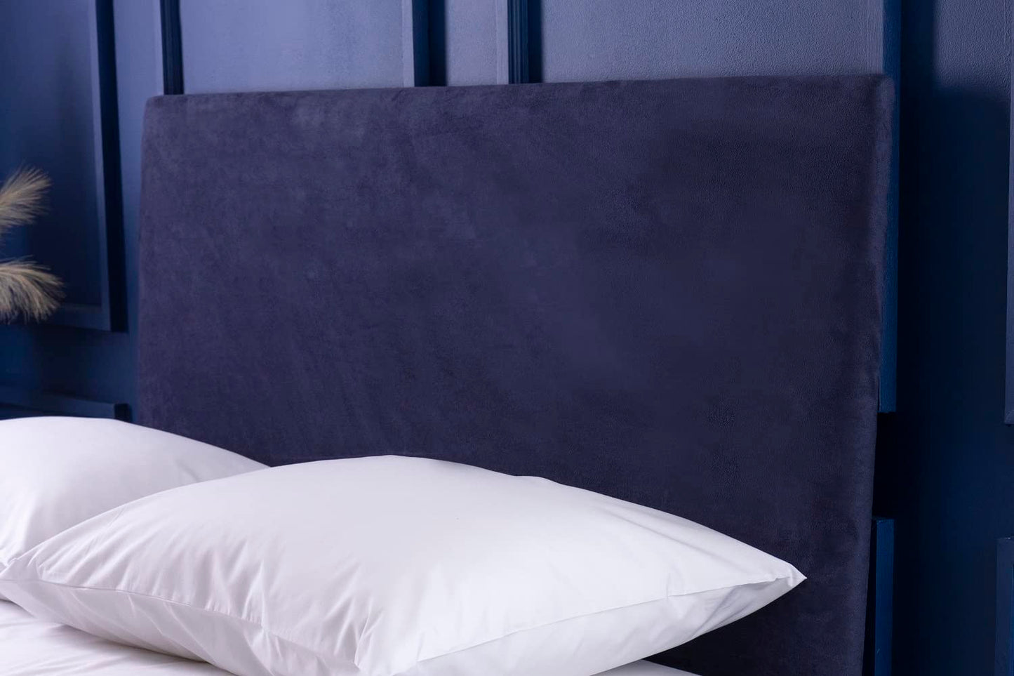 Belledorm Faux Suede Headboard Cover Wrap (Navy, Single)