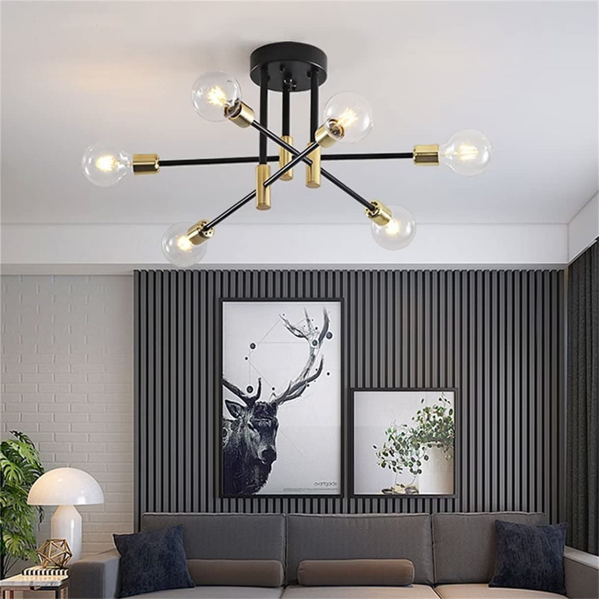 WQCSH Moderne The Minimalist Chandelier Creative Simple Dining Room Living Room Kitchen Office The Bar Decorate Artificial Satellite Modelling Design