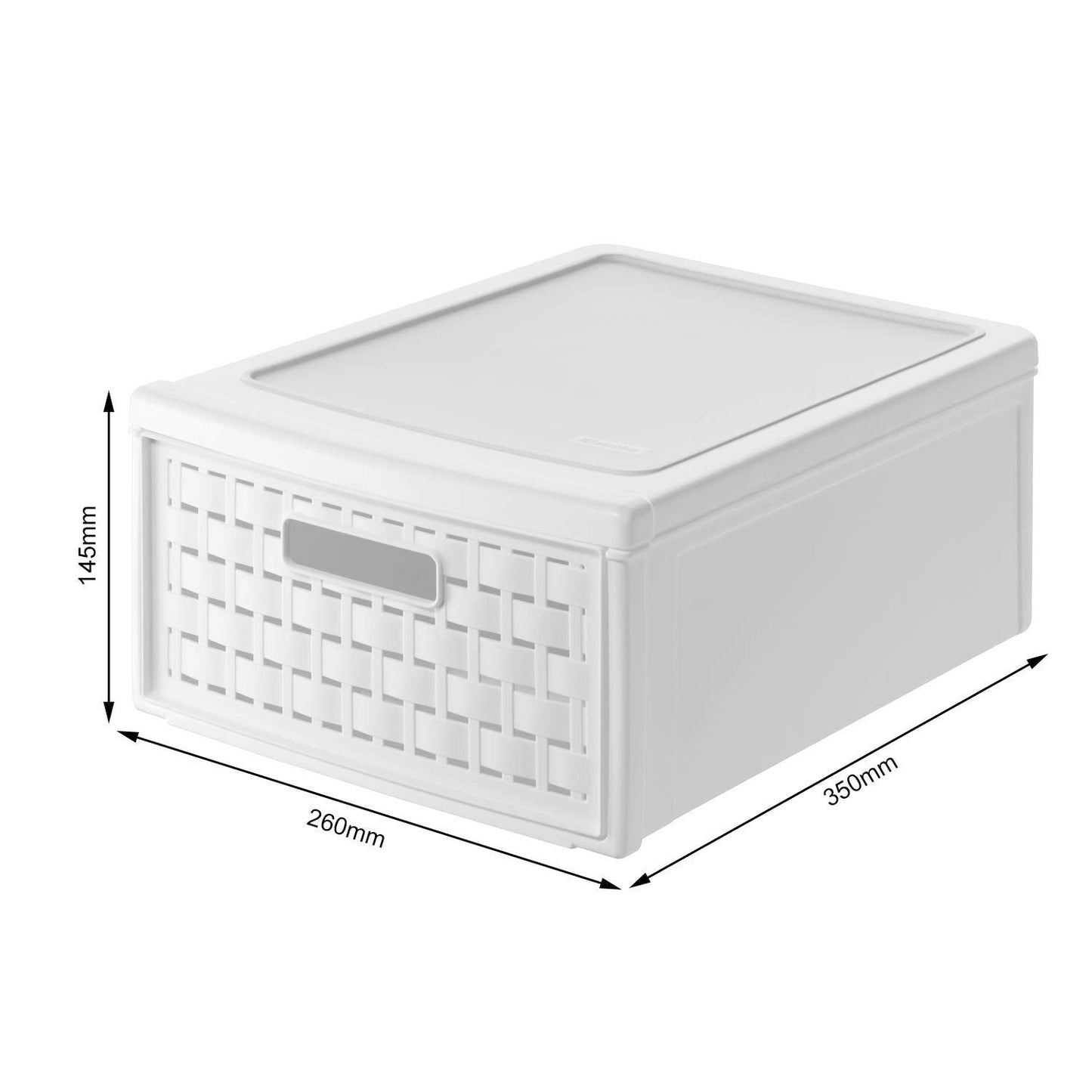 Rotho "Country" Drawer Box Small, White