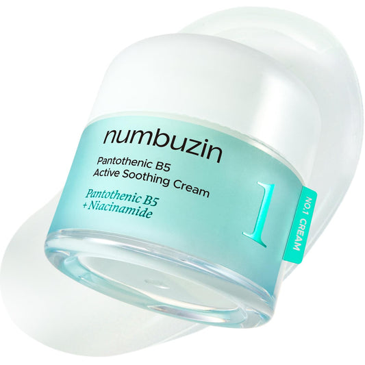 numbuzin No.1 Cream | Pantothenic B5 Active Soothing Cream | Lightweight Hydrating Moisturizer, Pantothenic Acid, Niacinamide | Excess Oil Control,