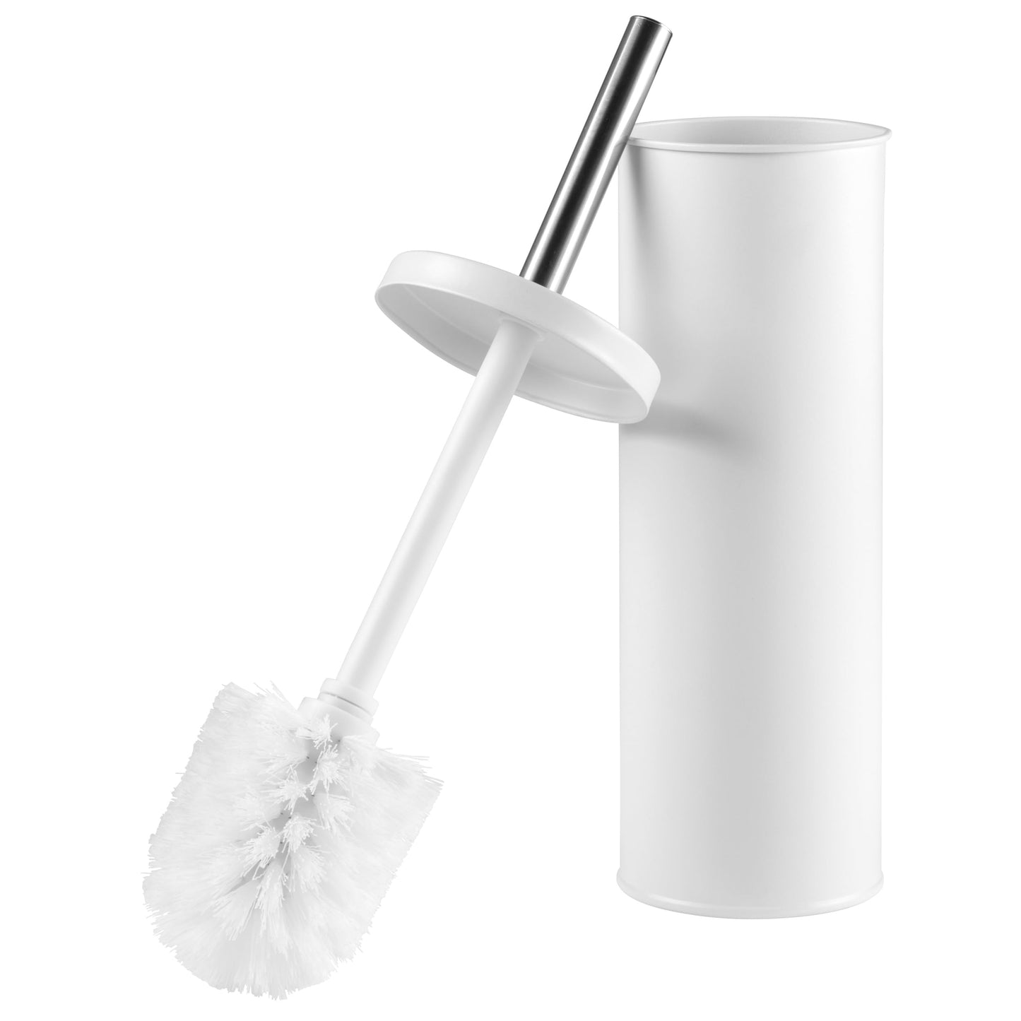 Beldray Toilet Brush and Holder Set – Bathroom Toilet Bowl Cleaning Brush, Stiff Bristles, Lid for Hygienic Storage, Deep Clean, Slim Design