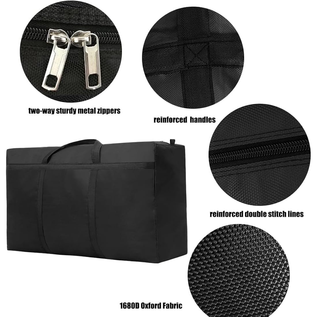 4 Pack 180L Large Moving Boxes Heavy Duty, Extra Large Storage Bags for Clothes,Strong Packing Boxes for Moving House,Duvet,Bedding,Underbed,Blankets
