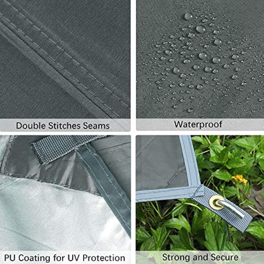 Unigear Tarp Rain Fly Tarp Waterproof Tent Cover Hiking Shelter Foldable Lightweight Waterproof for Camping and Protection Against Rain, Snow and Sun
