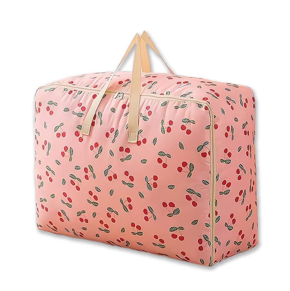 GRSTREE 84L Large Moving Storage Bag With Zips - Bags for Moving House -Bedding Underbed Storage Bag - Big Storage Bag for Duvet, Laundry