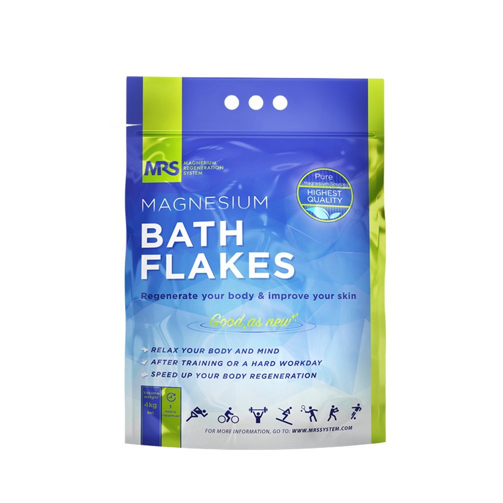 Finest Magnesium Bath Flakes, Epsom Salt, Bath Salts, Body Muscle and Foot Soak, Regenerate Body and Mind, Mined in Germany Ancient Zechstein Seabed,