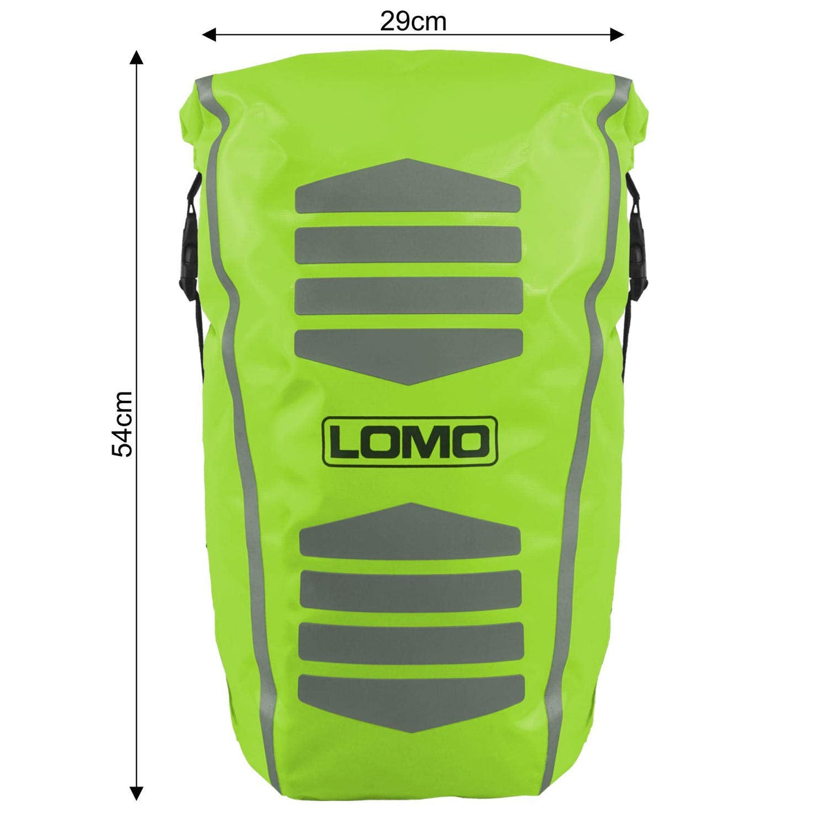 Lomo 30L Waterproof Hi Viz Cycling Dry Bag Rucksack