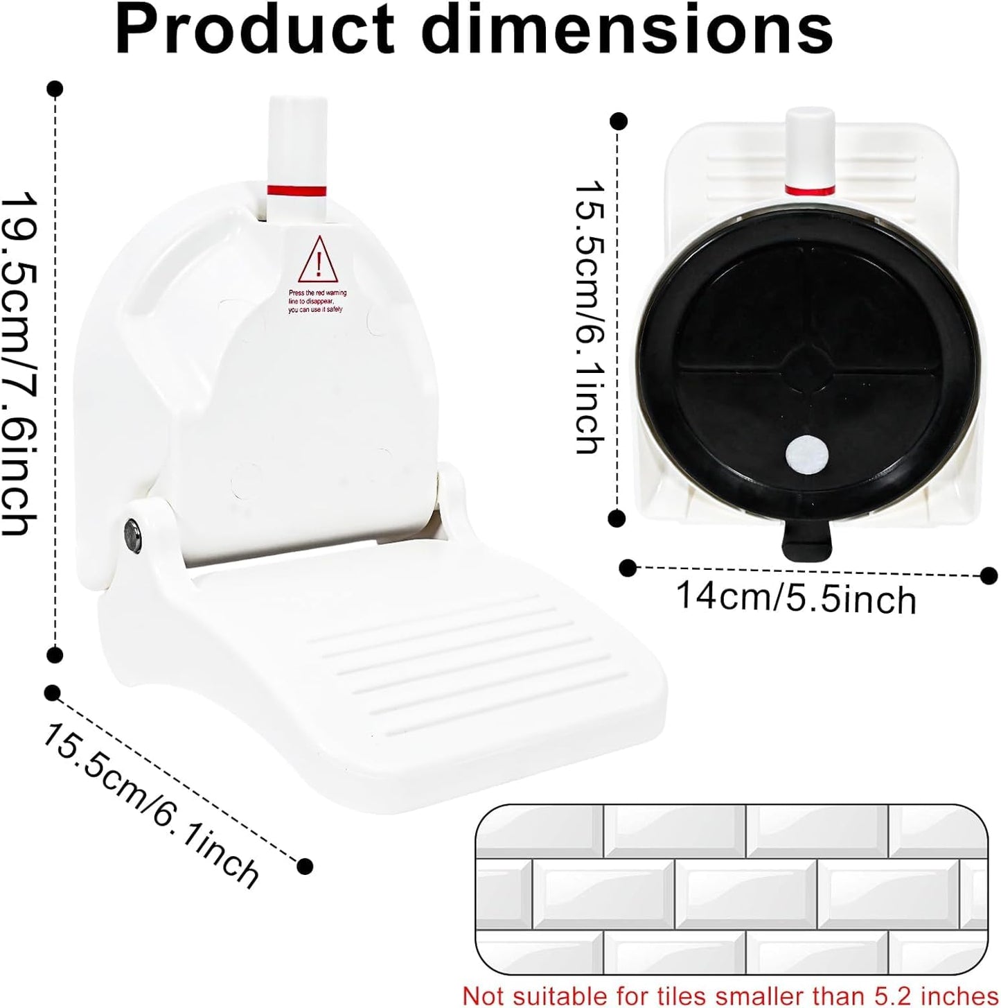 Shower Foot Rest for Shaving Legs, Foldable Step Foot Rest to Shave Legs