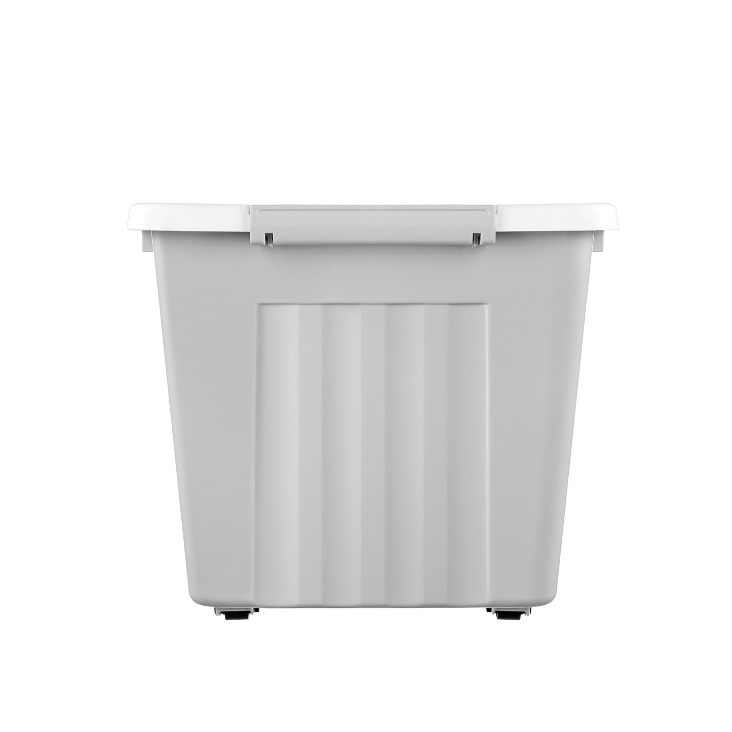 Cetomo 80L*6 Storage Boxes with Lids, Plastic Storage Box with Wheels and Secure Side Latches, Stackable & Nestable Organizer for Home, Office