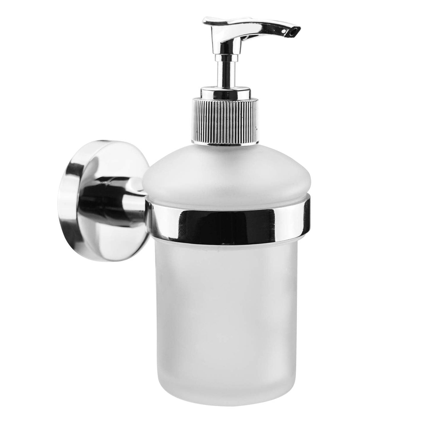 Tebery Liquid Soap Dispenser, Small Glass Soap Pump for the Main and Guest Bathroom, Modern Hand Soap Bottle for Bathroom or Kitchen Sink,