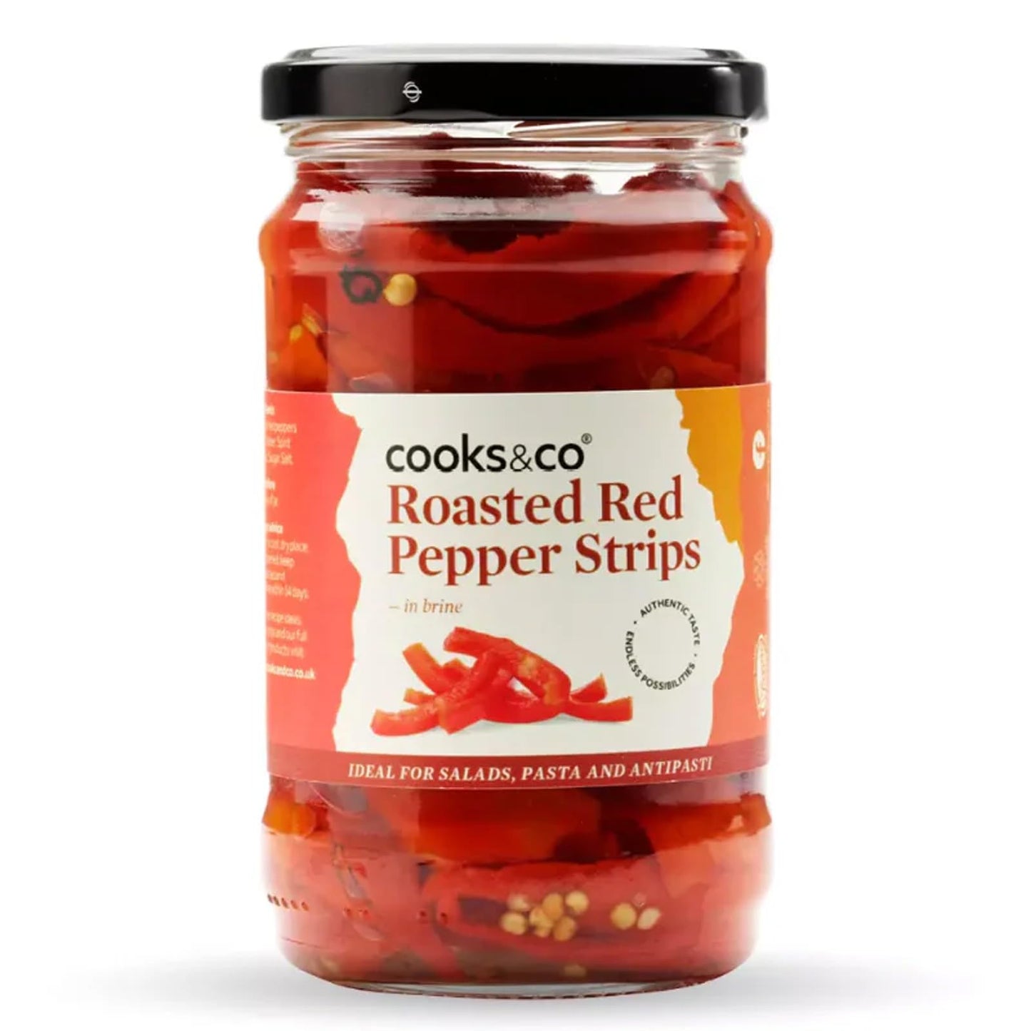 Cooks & Co Roasted Red Pepper Strips, 300g (Set of 6)