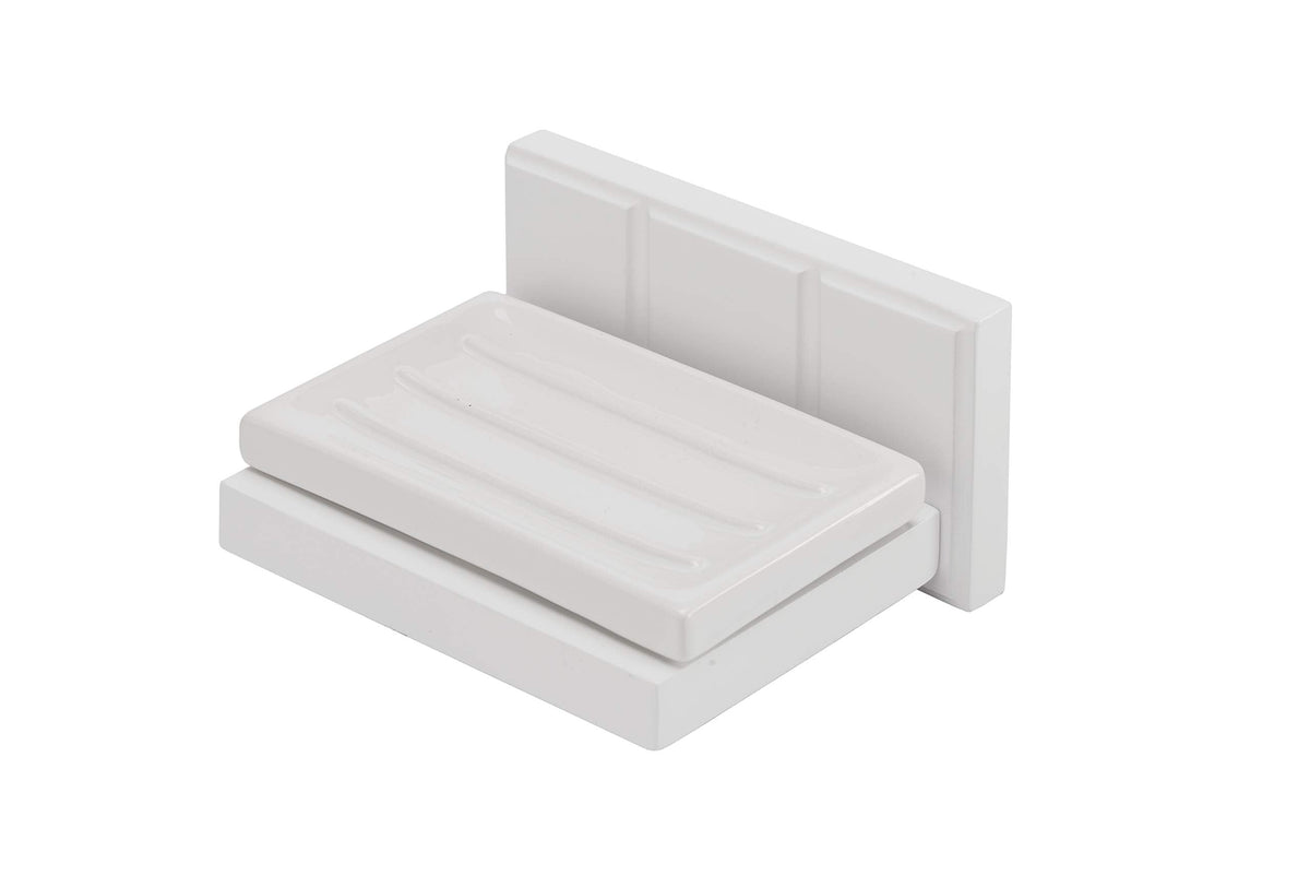 Croydex Soap Dish, Pine, White, One Size