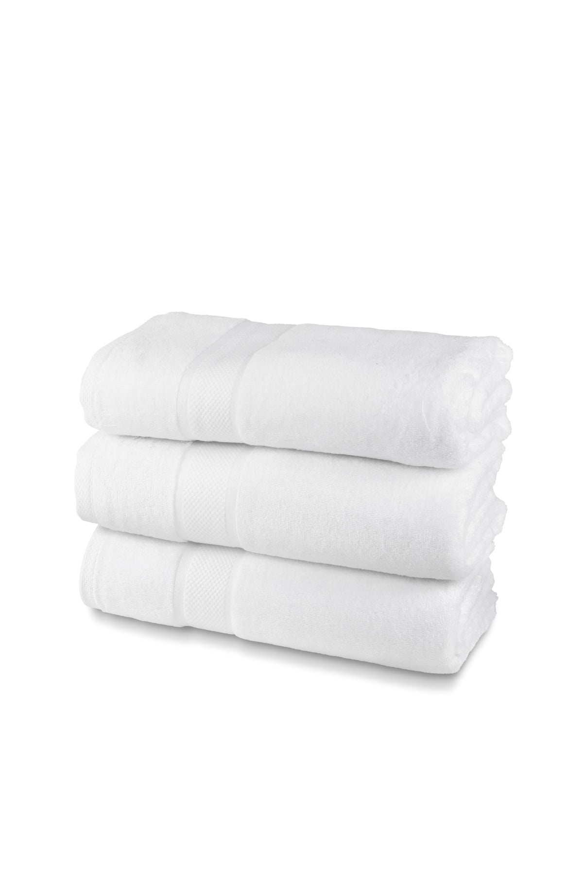 HH HERMET HOTELLERIE Set of 3 Bath Towels in Terry Towel, 100% Cotton, 3 Face Towels, 60 x 100 cm, 550 g/m?, Ideal for B&B and Hotel, Wash-resistant,