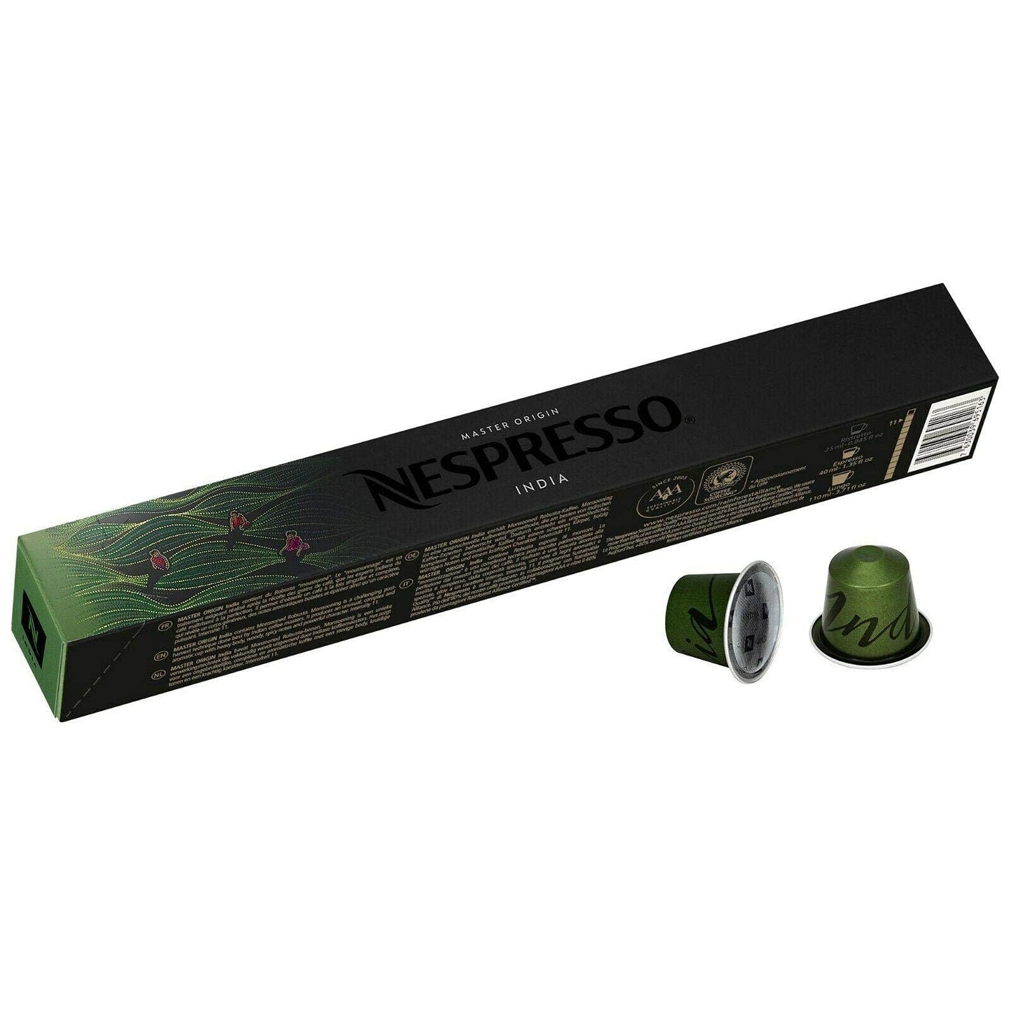 50 X Nespresso Master Origin India Coffee Capsules