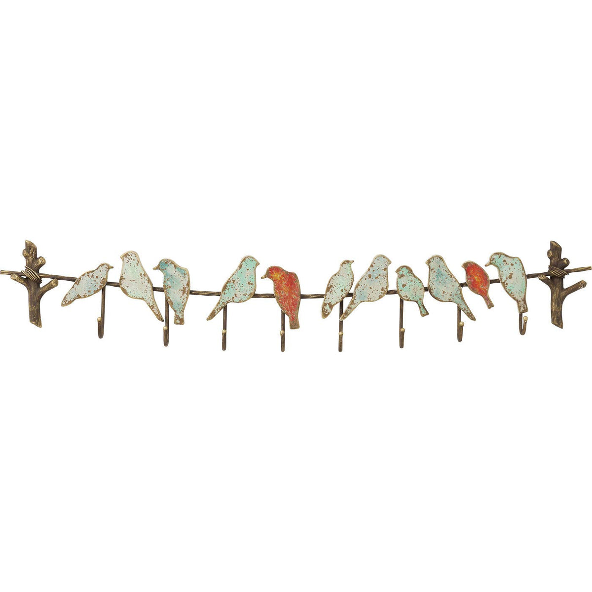 Kare Design Coat Rack Bird Party, multicoloured, 20x100x6 cm